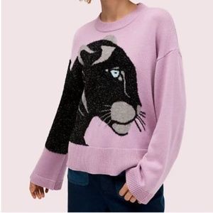 wool panther sweater